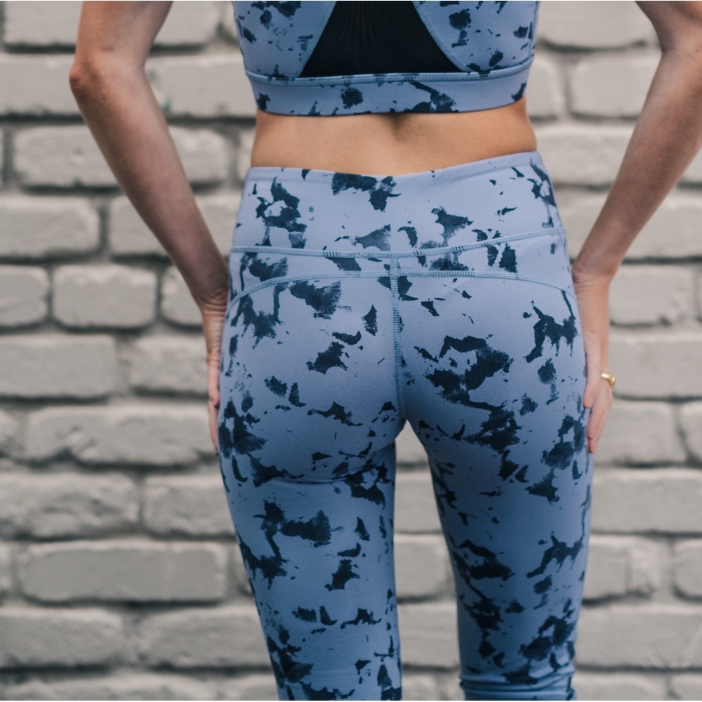 Slate grey and black leggings